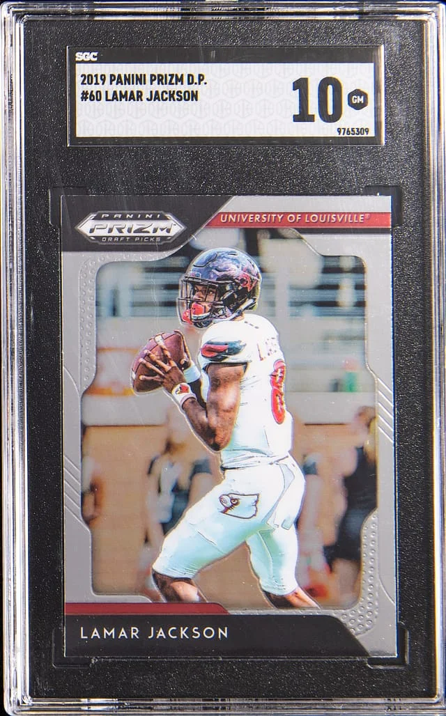 2019 Panini Prizm Draft Picks Lamar Jackson #60 card image