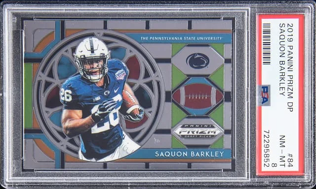 2019 Panini Prizm Draft Picks Saquon Barkley #84 card image