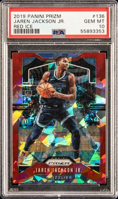2019 Panini Prizm Jaren Jackson Jr. Red Ice #136 card image