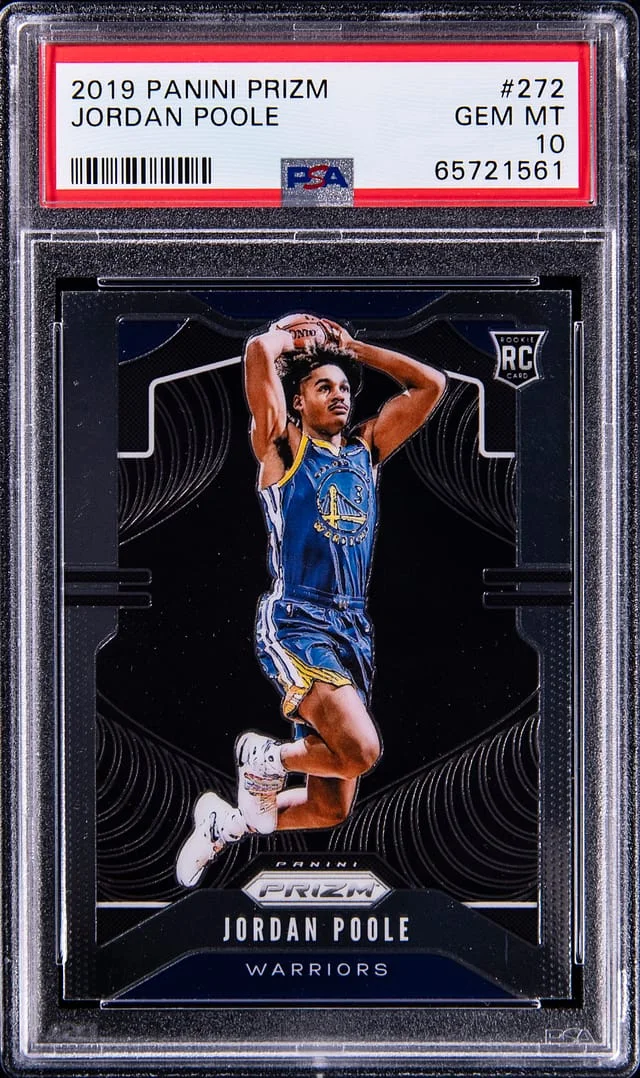 2019 Panini Prizm Jordan Poole Ruby Wave #272 card image