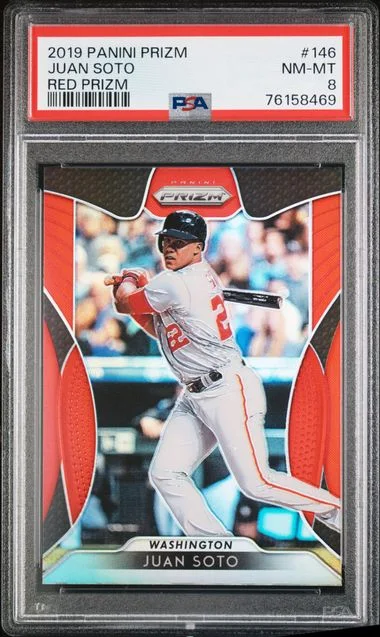2019 Panini Prizm Juan Soto Red Prizm #146 card image