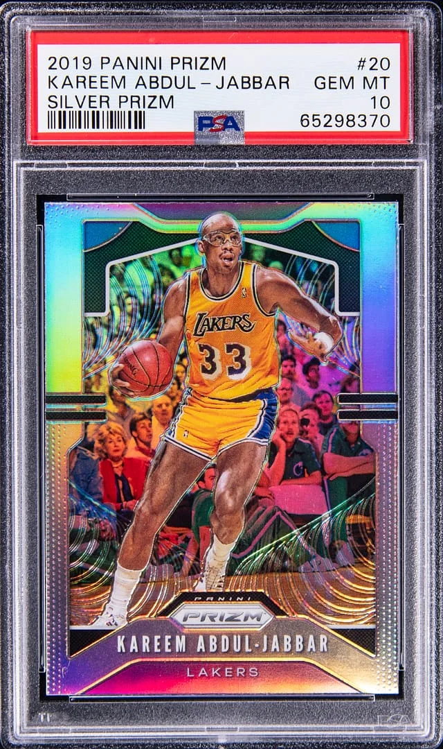 2019 Panini Prizm Kareem Abdul-Jabbar Silver #20 card image