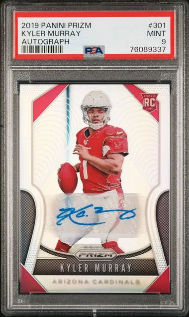2019 Panini Prizm Kyler Murray Autograph #301 card image