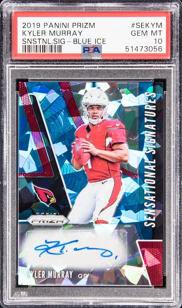2019 Panini Prizm Kyler Murray Sensational Signatures Blue Ice #SE-KYM card image