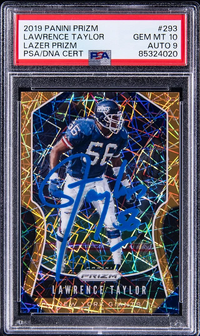 2019 Panini Prizm Lawrence Taylor Lazer Prizm #293 card image