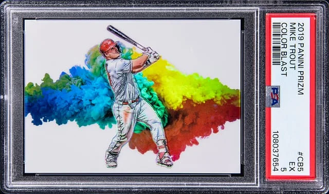 2019 Panini Prizm Mike Trout Color Blast #CB5 card image