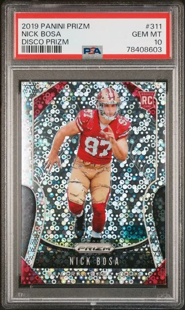 2019 Panini Prizm Nick Bosa Lazer Prizm #311 card image