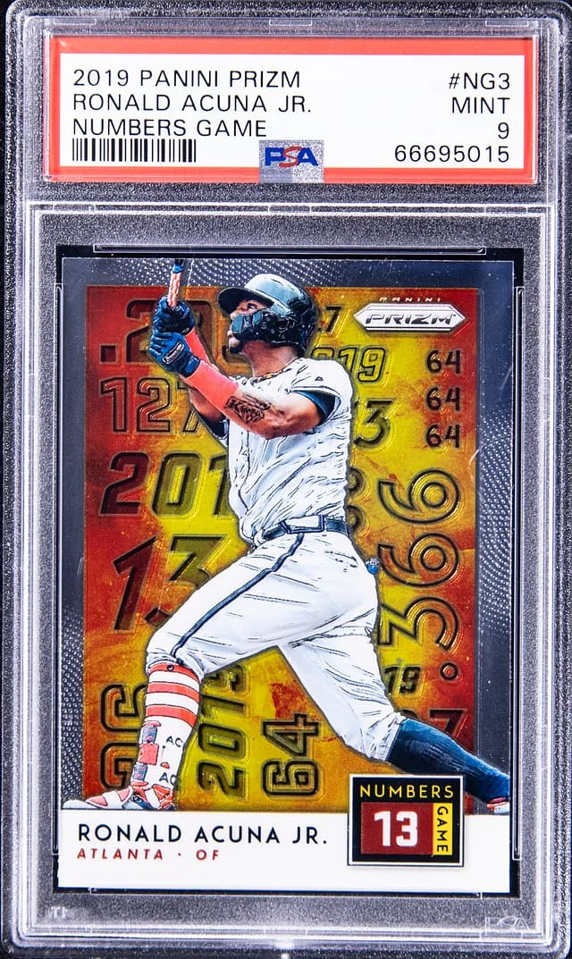 2019 Panini Prizm Ronald Acuna Jr. Numbers Game #NG3 card image