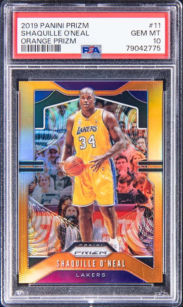 2019 Panini Prizm Shaquille O'Neal Orange Prizm #11 card image