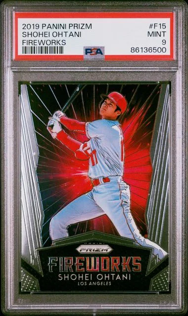 2019 Panini Prizm Shohei Ohtani Fireworks #F15 card image
