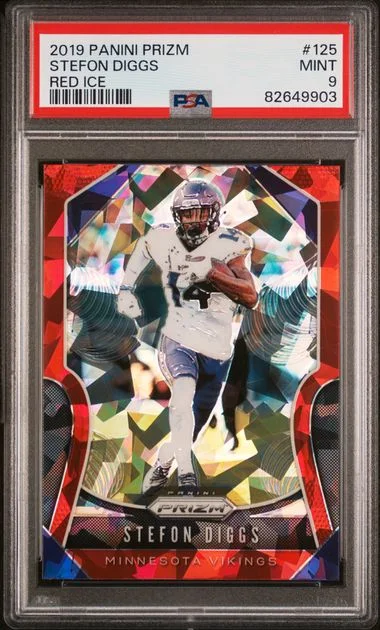 2019 Panini Prizm Stefon Diggs Red Ice #125 card image