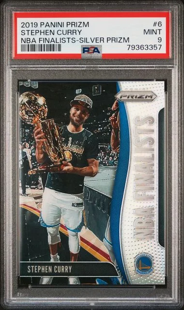 2019 Panini Prizm Stephen Curry NBA Finalists #6 card image