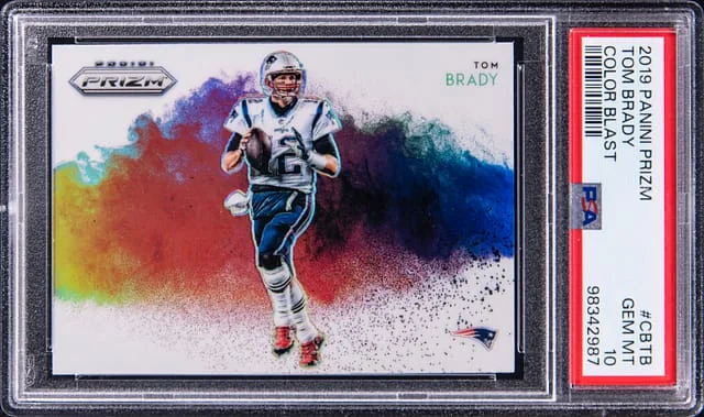 2019 Panini Prizm Tom Brady Color Blast #CB-TB card image