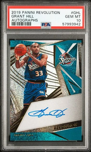 2019 Panini Revolution Grant Hill Autograph #GHL card image