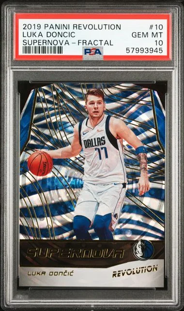 2019 Panini Revolution Luka Doncic Supernova #10 card image