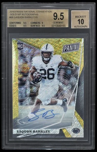 2019 Panini Saquon Barkley National Convention VIP Gold Party #4 card image