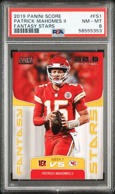 2019 Panini Score Patrick Mahomes II Fantasy Stars #FS1 card image