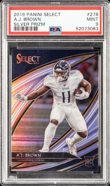 2019 Panini Select A.J. Brown Silver Prizm #278 card image