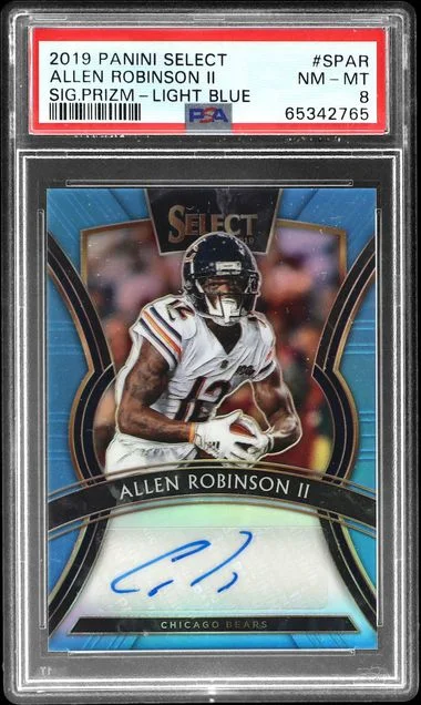 2019 Panini Select Allen Robinson II Signatures Light Blue Prizm #SP-AR card image