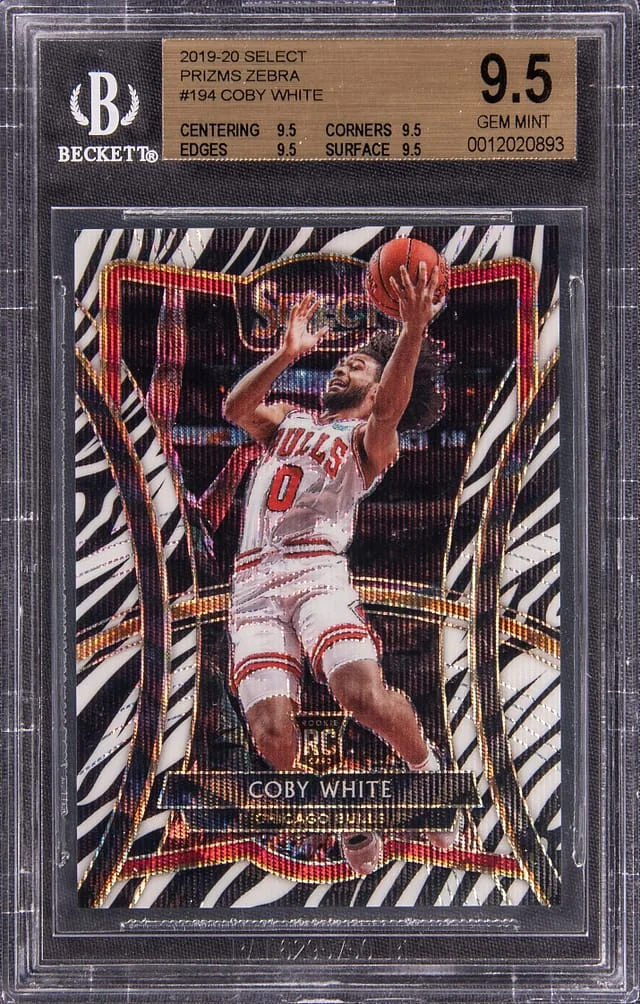 2019 Panini Select Coby Prizms Zebra #194 card image