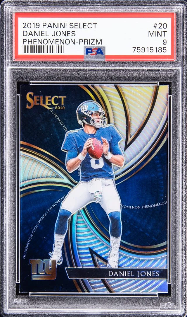 2019 Panini Select Daniel Jones Phenomenon Prizm #20 card image