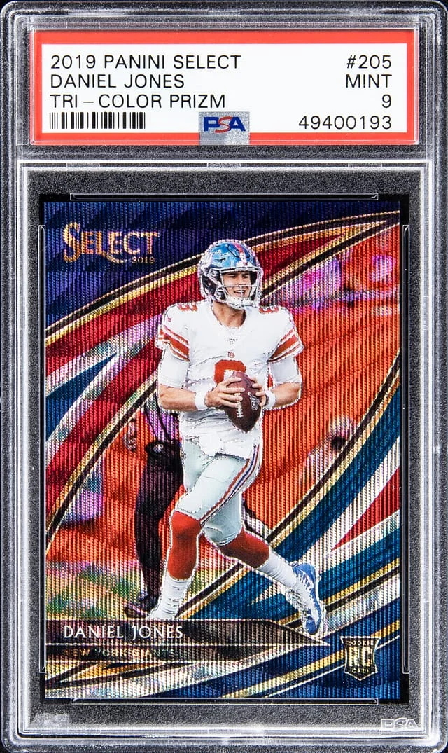 2019 Panini Select Daniel Jones Tri-Color Prizm #205 card image