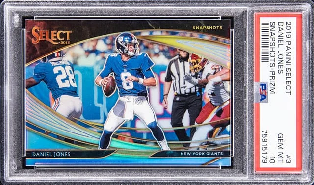 2019 Panini Select Daniel Jones Snapshots #3 card image