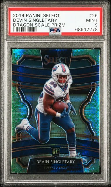 2019 Panini Select Devin Singletary Dragon Scale Prizm #26 card image