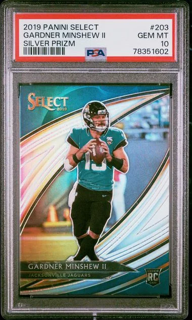 2019 Panini Select Gardner Minshew II Silver Prizm #203 card image
