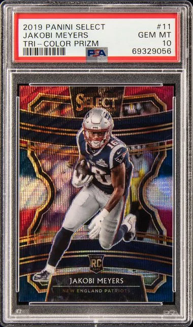2019 Panini Select Jakobi Meyers Tri-Color Prizm #11 card image