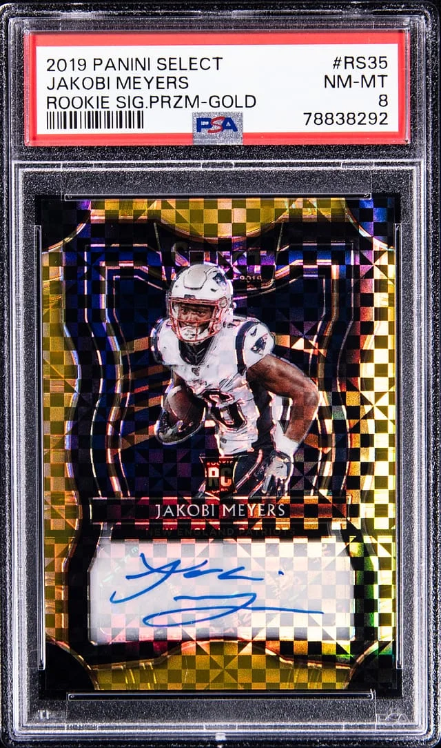 2019 Panini Select Jakobi Meyers Signature Gold Prizm #RS-35 card image