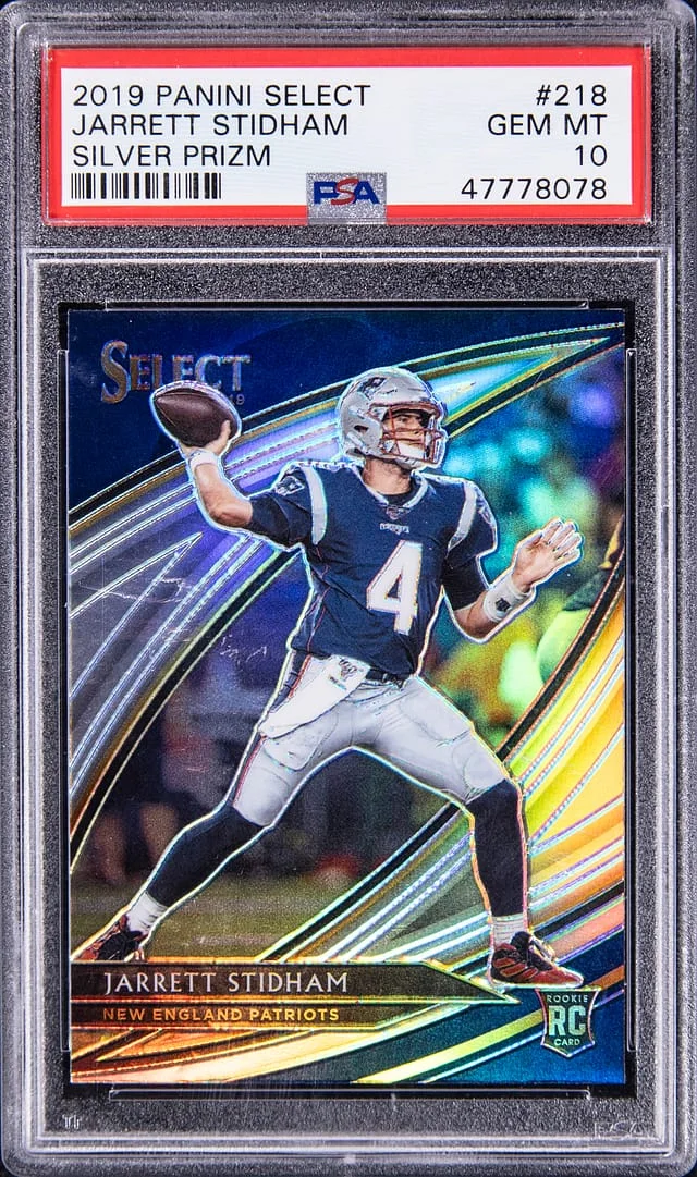 2019 Panini Select Jarrett Stidham Silver Prizm #218 card image