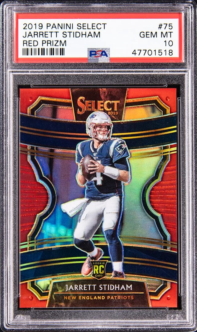 2019 Panini Select Jarrett Stidham Red Prizm #75 card image