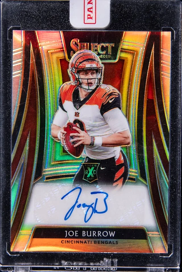 2019 Panini Select Joe Burrow 20 XRC Mystery Autograph Prizm Redemption #321 card image