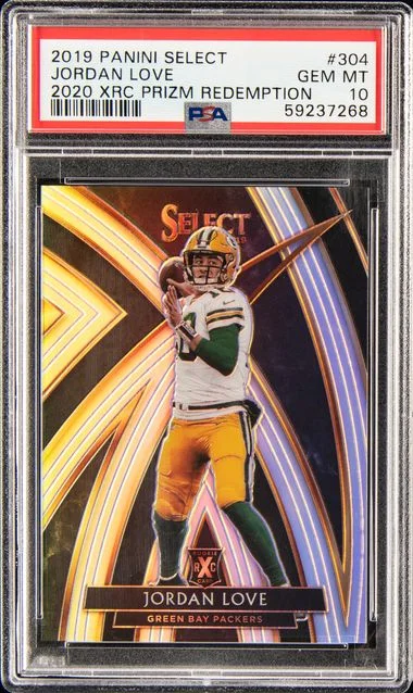 2019 Panini Select Jordan Love 20 XRC Prizm Redemption #304 card image
