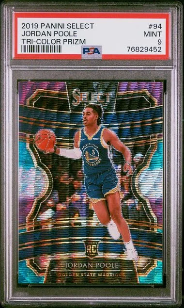 2019 Panini Select Jordan Poole Tri-Color Prizm #94 card image