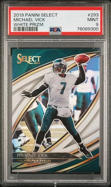 2019 Panini Select Michael Vick White Prizm #293 card image