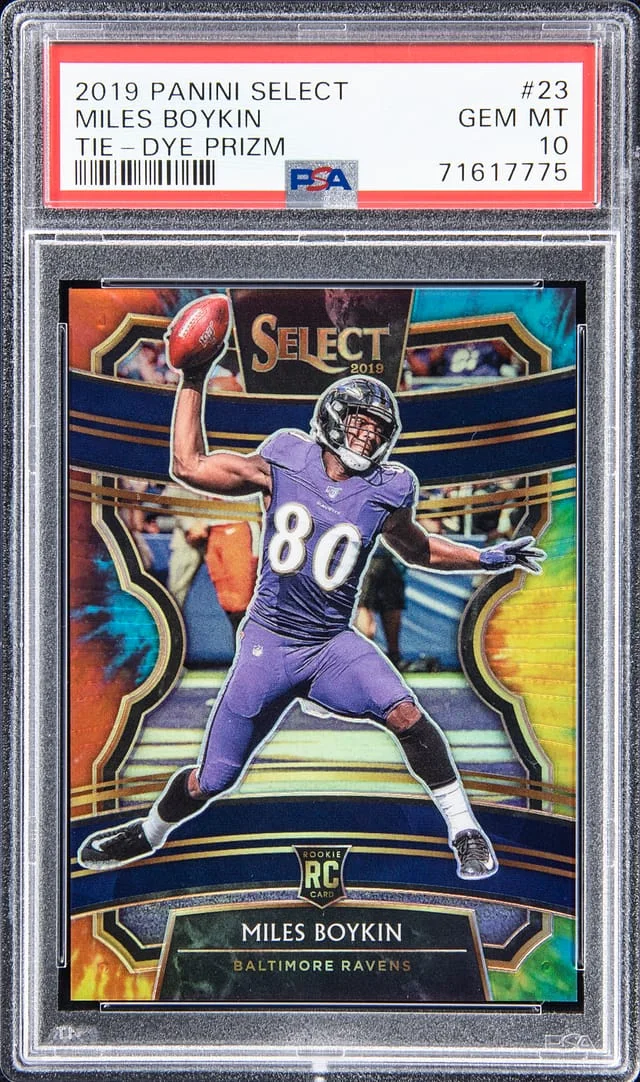 2019 Panini Select Miles Boykin Tie-Dye Prizm #23 card image