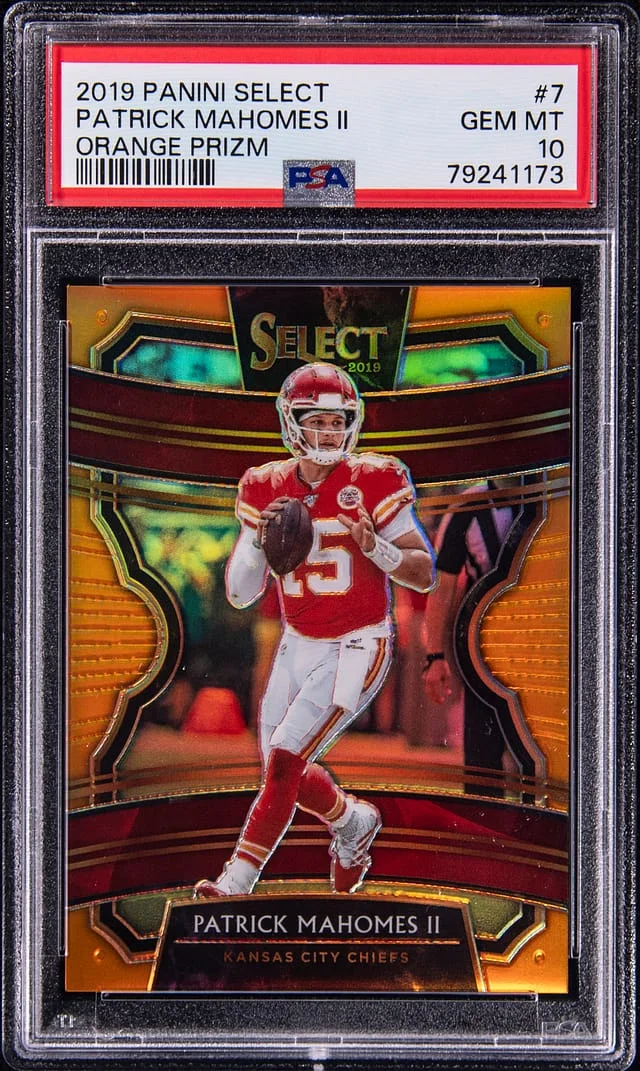2019 Panini Select Patrick Mahomes II Orange Prizm #7 card image