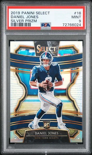 2019 Panini Select Silver Prizm#16 Daniel Jones #no-number card image