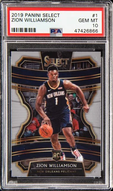 2019 Panini Select Zion Williamson #1 card image