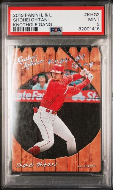 2019 Panini Shohei Ohtani Leather & Lumber Knothole Gang #Khg2 card image