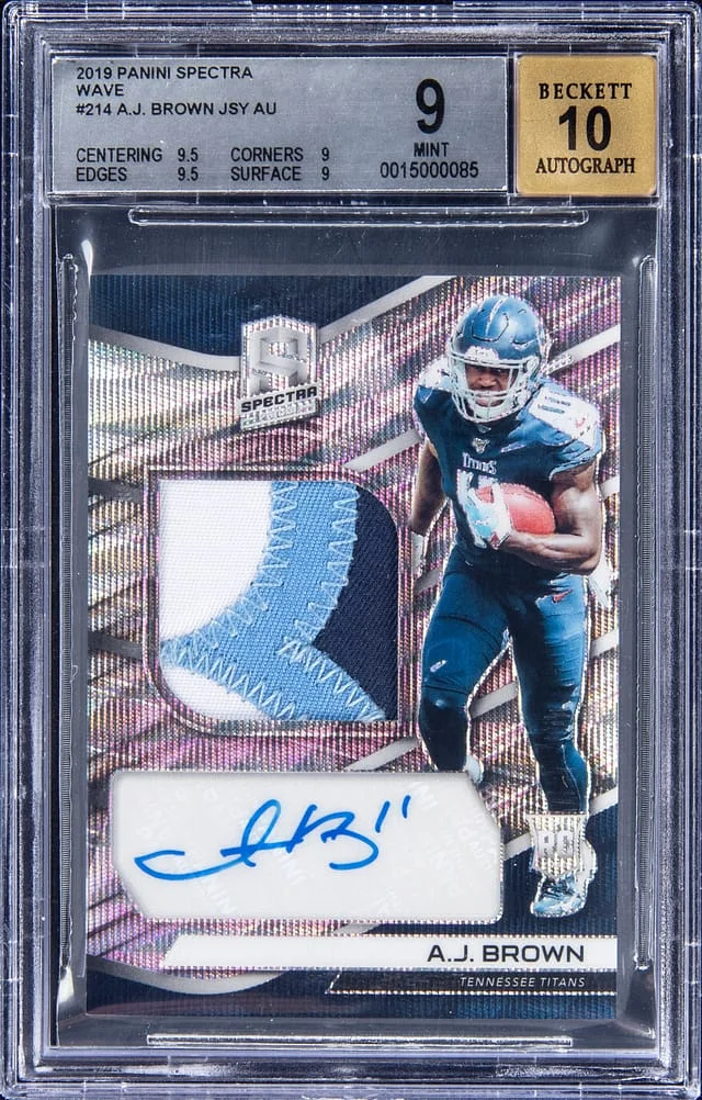 2019 Panini Spectra A.J. Brown Wave #214 card image