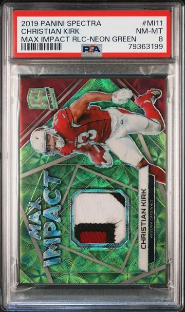 2019 Panini Spectra Christian Kirk Max Impact Relics #MI11 card image
