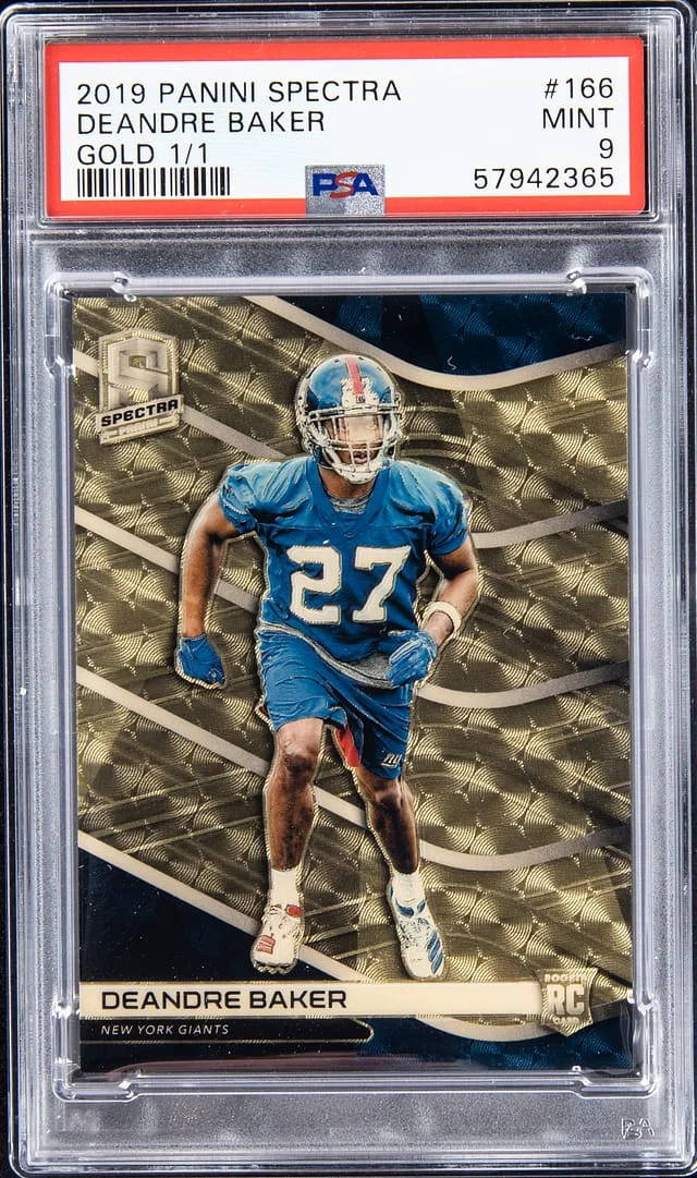 2019 Panini Spectra Deandre Baker Gold #166 card image