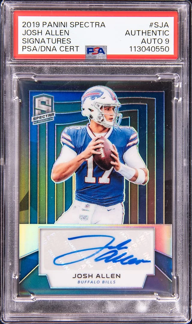 2019 Panini Spectra Josh Allen Signatures #S-JA card image
