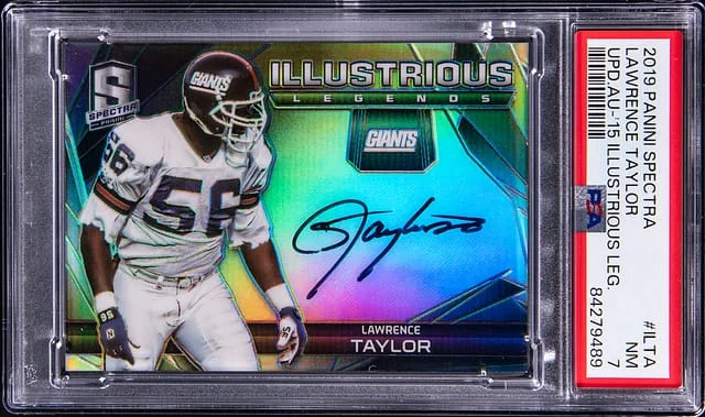 2019 Panini Spectra Lawrence Taylor Update '15 Illustrious Legends Autograph #ILTA card image