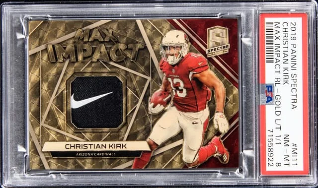 2019 Panini Spectra Max Impact Relics Gold Laundry #no-number card image