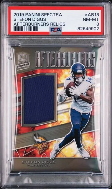 2019 Panini Spectra Stefon Diggs Afterburners Relics #AB18 card image