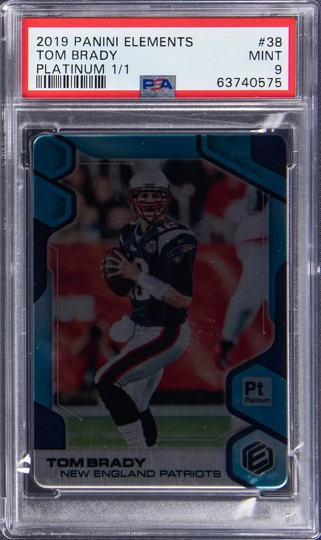 2019 Panini Tom Brady Elements Platinum #38 card image